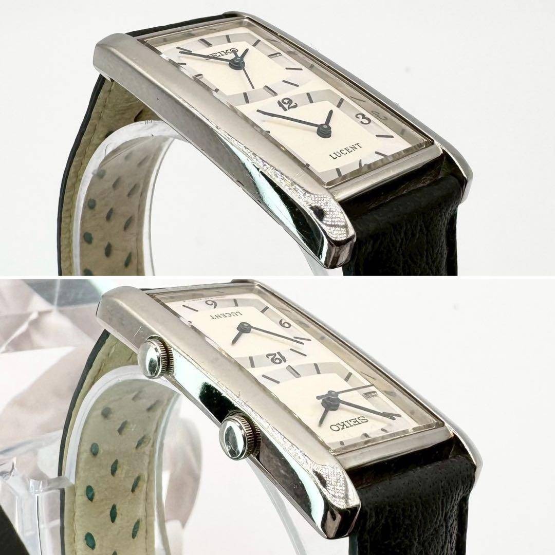 SEIKO - 稼働✨ SEIKO LUCENT デュアルタイム 1F2W-5A00 クォーツの