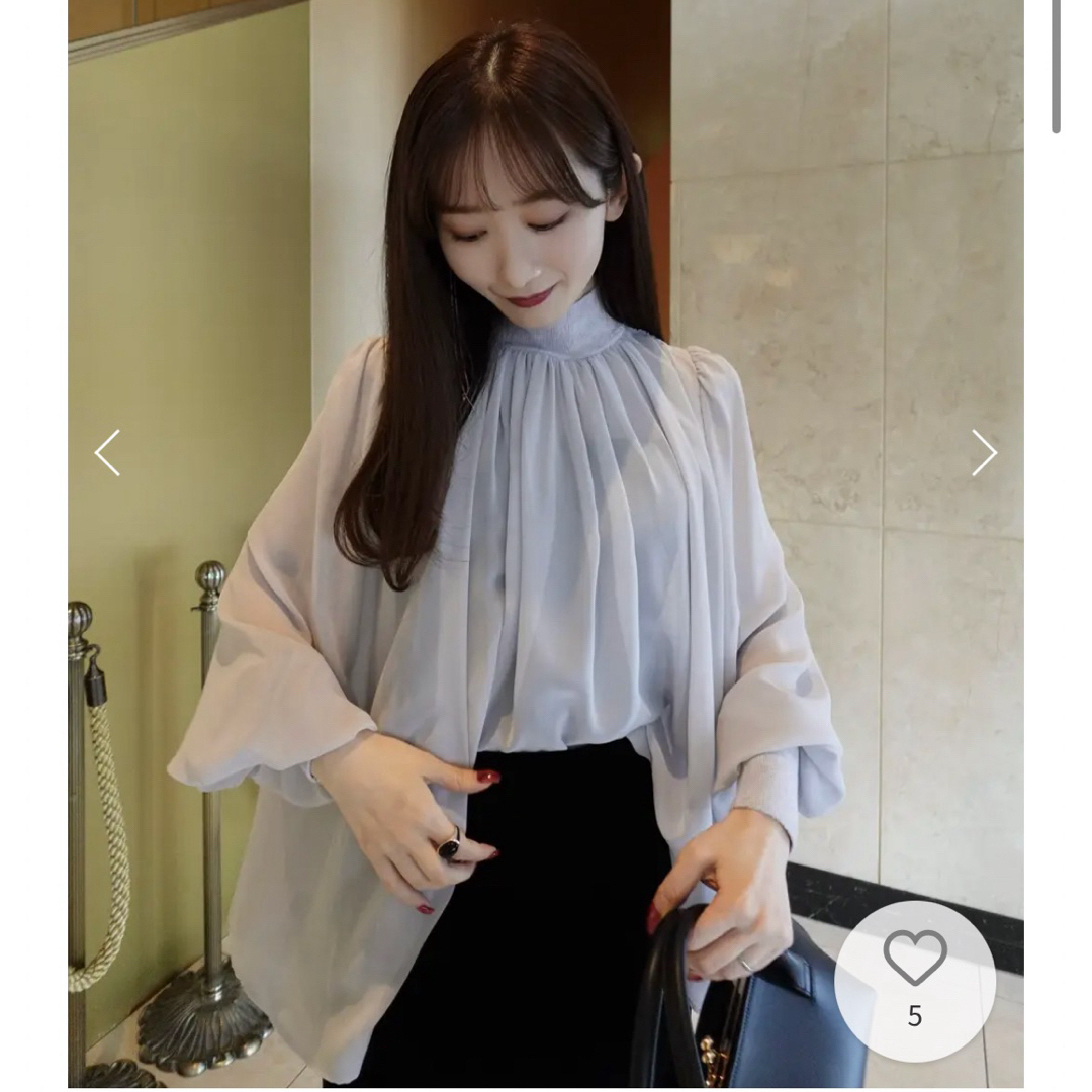 ánuans - anuans ジョーゼットフレアブラウスの通販 by ☆'s shop｜ア