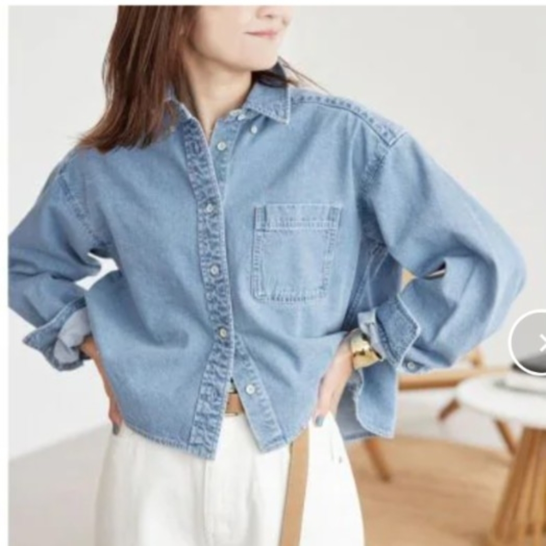 SLOBE IENA - SLOBE IENA LE DENIMクロップドシャツの通販 by