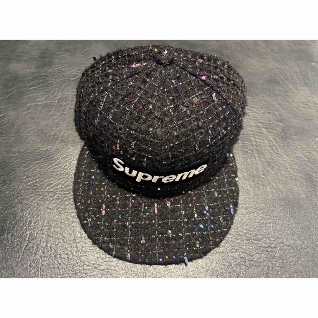 Supreme - supreme Bouclé Box Logo New Era 黒 7 3/8の通販 by