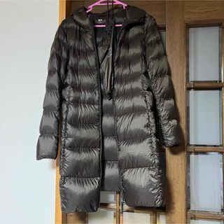 UNIQLO - UNIQLO ユニクロ ハイブリッドダウンショートコート ネイビー