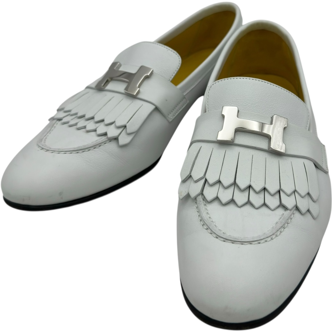 HERMES - エルメス HERMES ロワイヤル モカシンローファー ホワイト