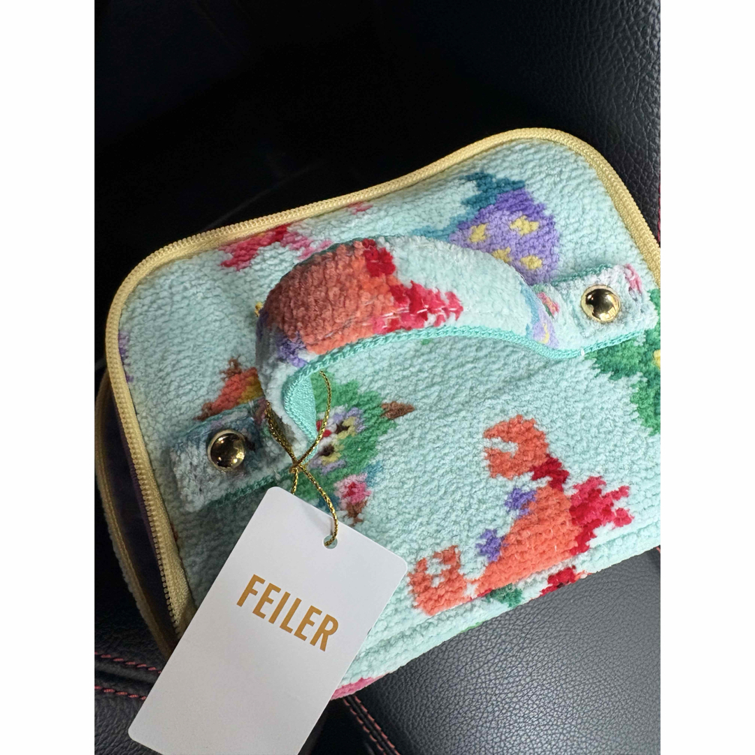 FEILER - 神崎恵さんフェイラー⭐︎バニティポーチ⭐︎ペールグリーン