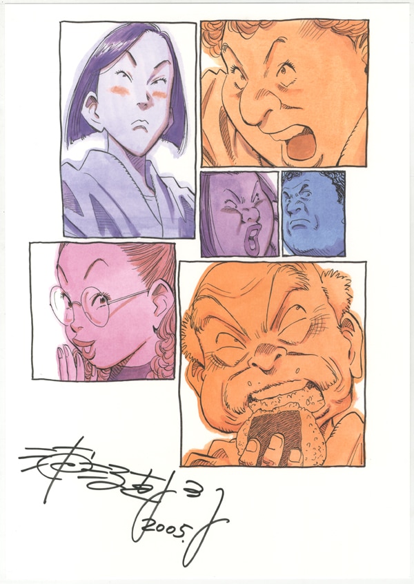 浦沢直樹 カラー複製イラスト 「YAWARA!/Happy!/20世紀少年」