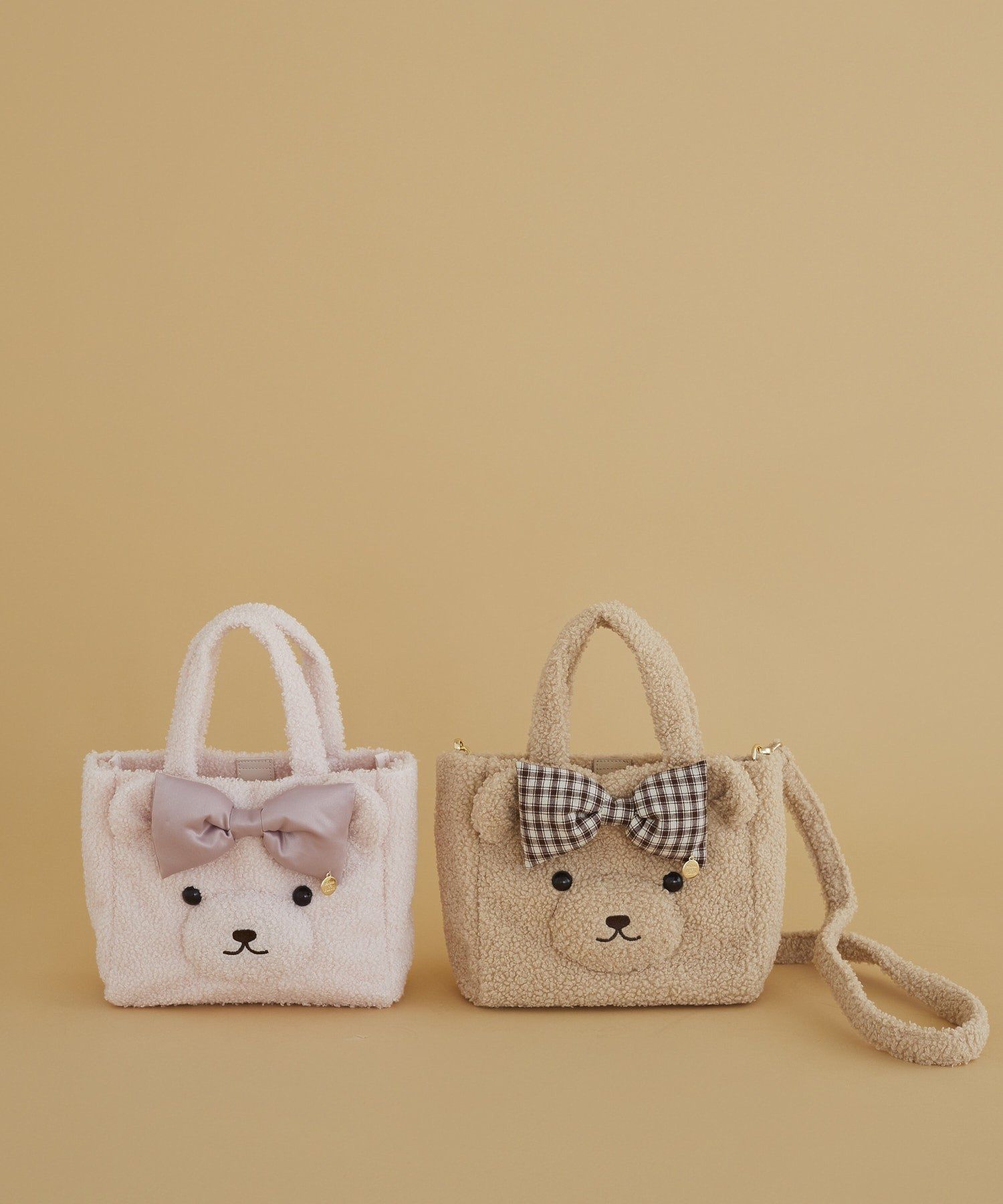 リボンベアショルダートートバッグ/Maison de FLEUR（メゾン ド