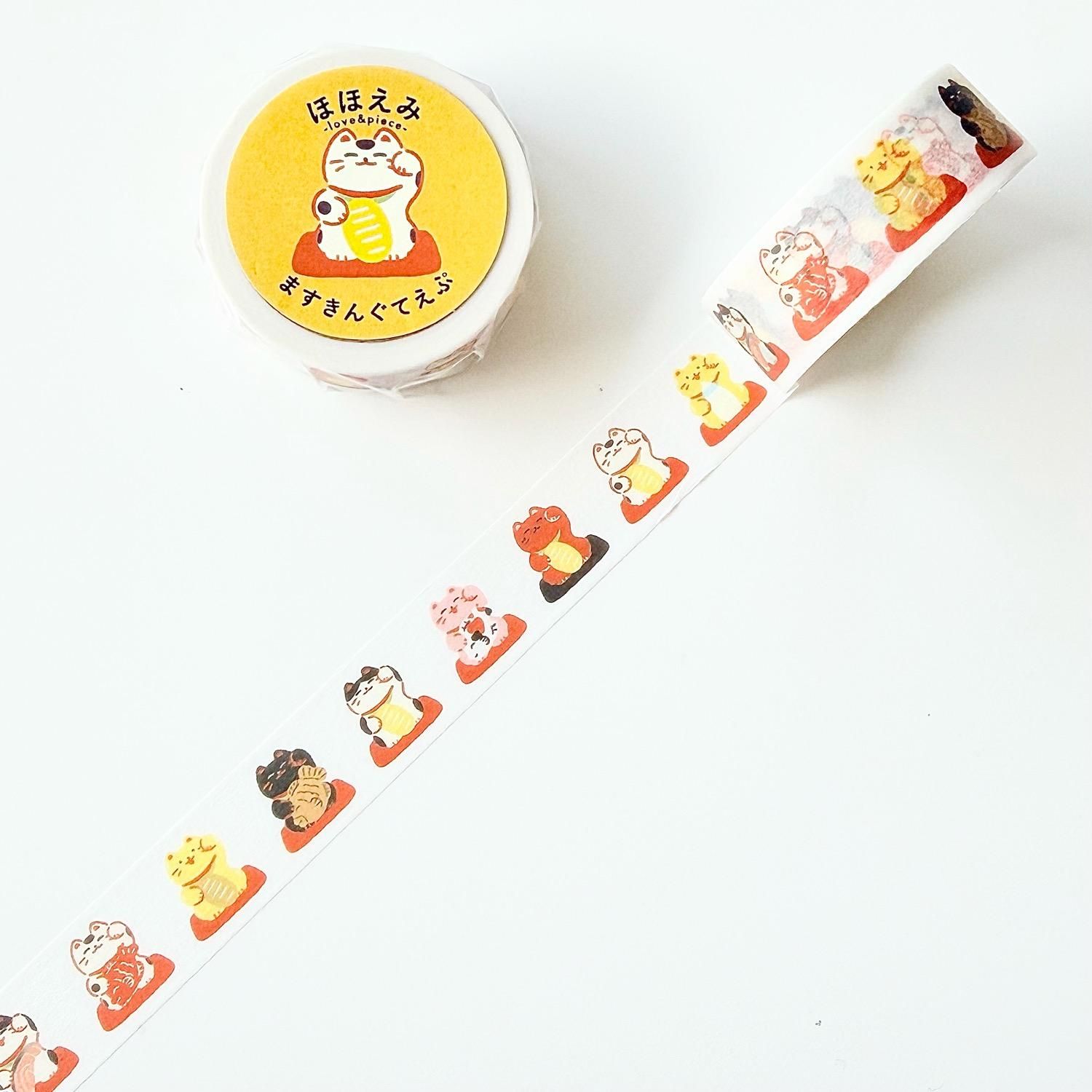 WORLD CRAFT(ワールドクラフト) ほほえみマスキングテープ まねきねこ