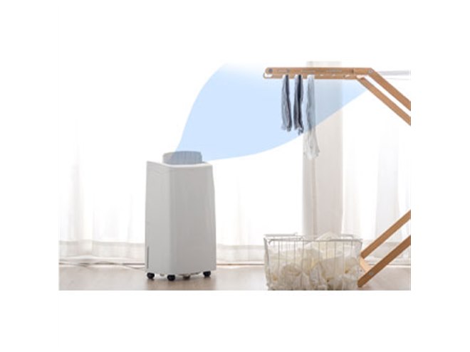 タンスのゲン、梅雨時の室内干しに適したコンプレッサー式除湿器2機種