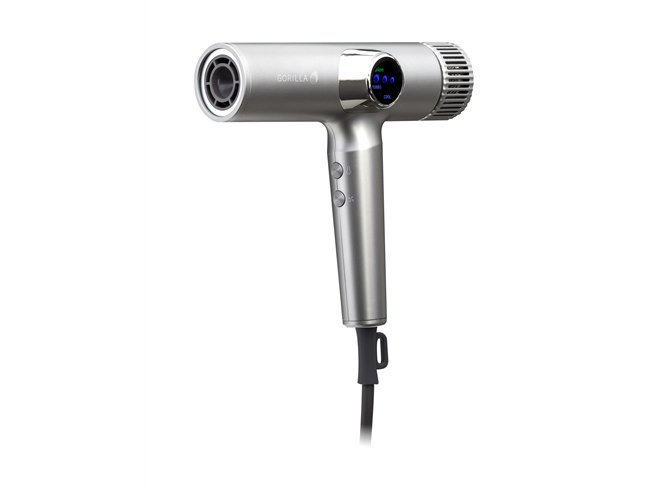 ドウシシャ、最大風速約63.91m/秒の“爆風”ヘアドライヤー「ゴリラの