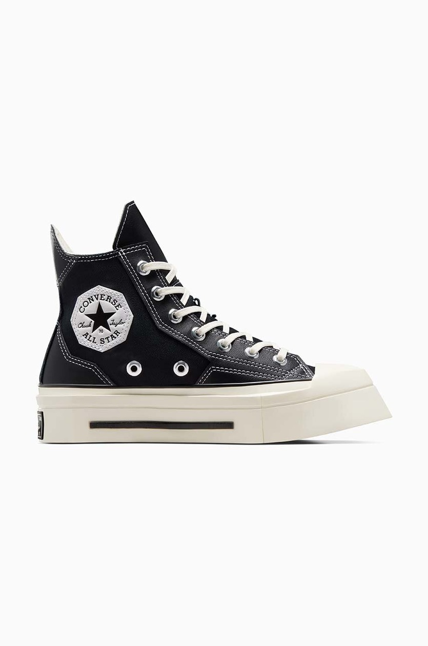 Converse Run Star Hike Hi Black Leather White A04292C at PRM US