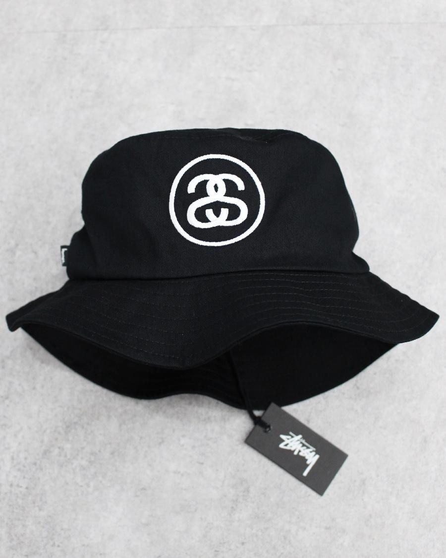 STUSSY SS Link Bucket Hat - Black