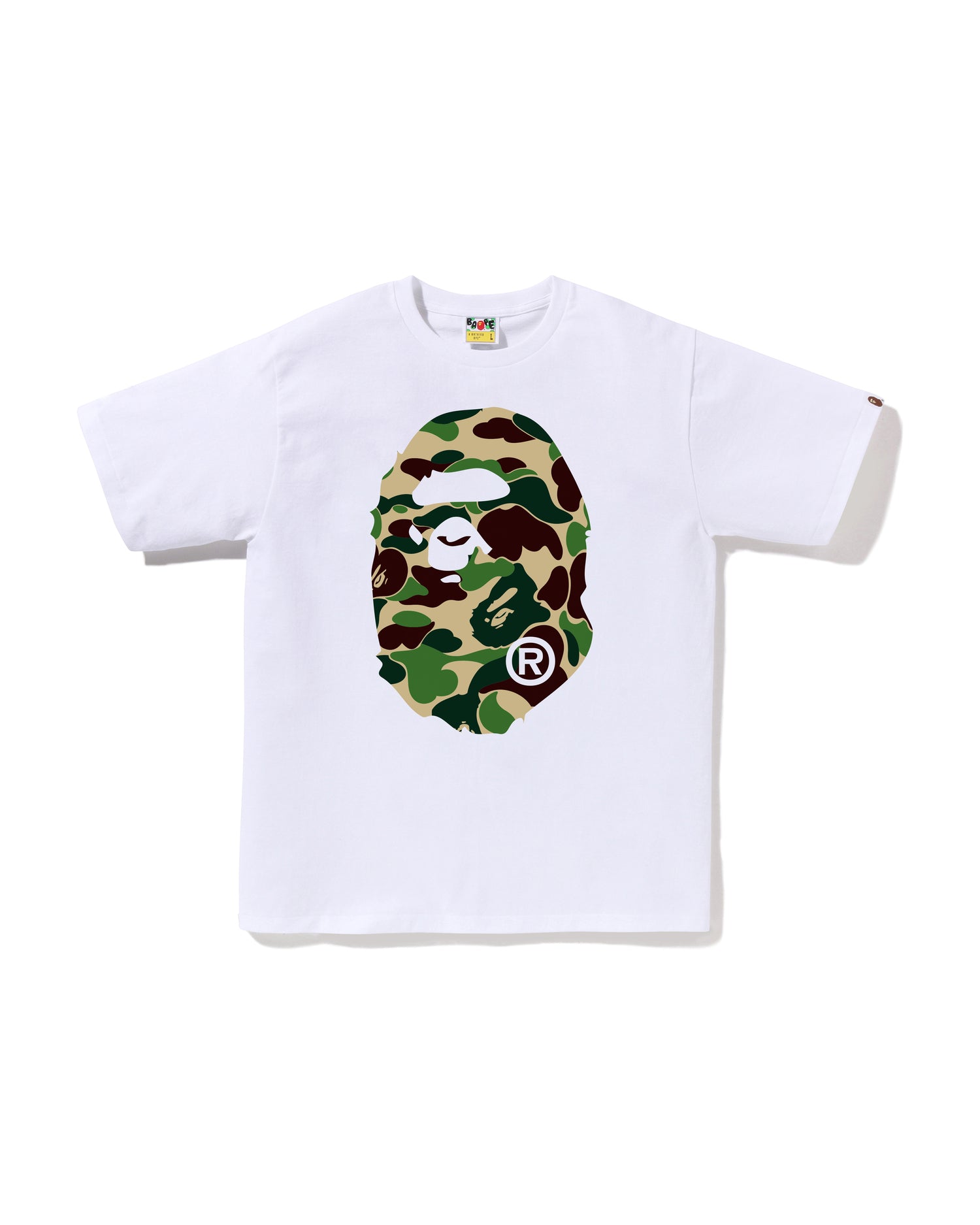 A BATHING APE® Abc Camo Big Ape Head Tee | Bape official website