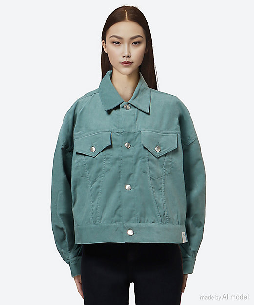 CORDUROY BALLOON SLEEVE JACKET