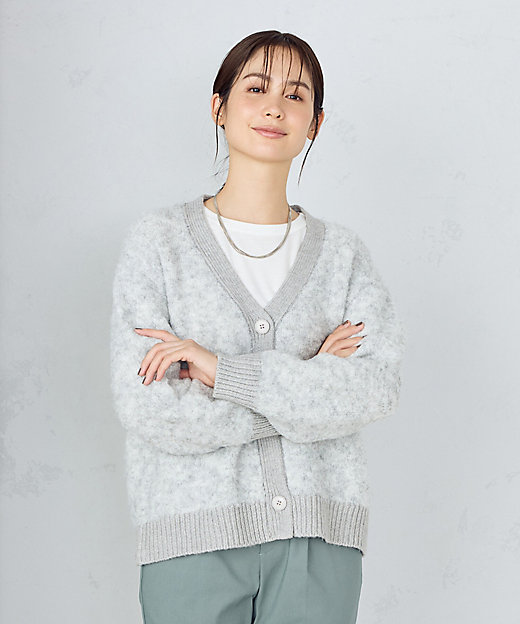 ミックスカラー ブークレカーディガン（1257KK01） | COMME CA