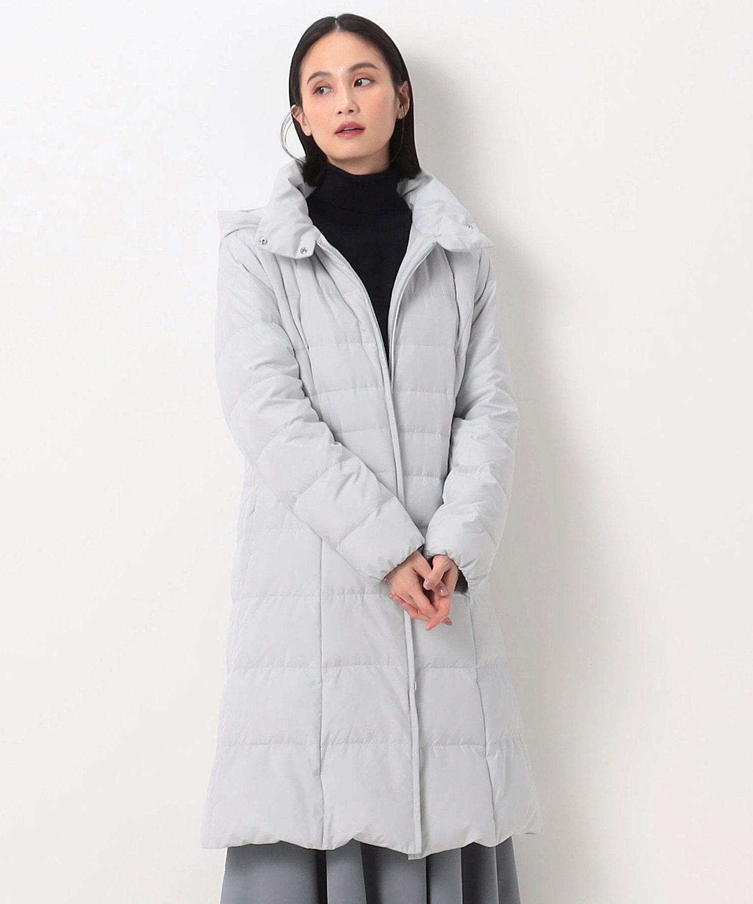 TALLサイズ 〕 ソフトタフタ ロングダウン（3428UE01