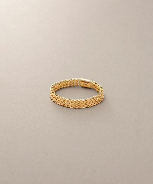 K18ダブルライトフランコチェーン リング（2002338925