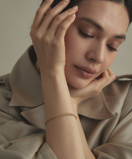 K18丸玉2連マグネット バングル（2002424906