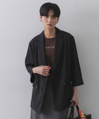 リネンライクダブルジャケット【洗える】（2002546041