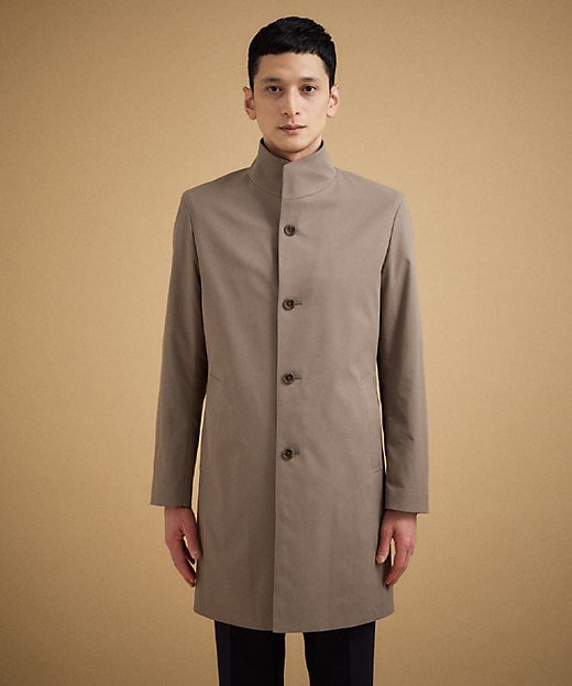 撥水ツイル スタンドカラー コート（2002560087） | TAKEO