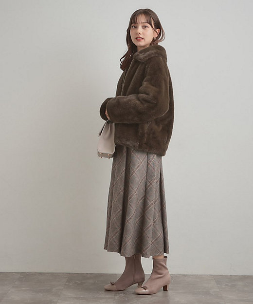 ふわふわ・上品】ミンクフェイクファーアウター（2002539084