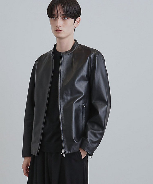 本革】ラムレザーシングルライダース（2002588663） | tk