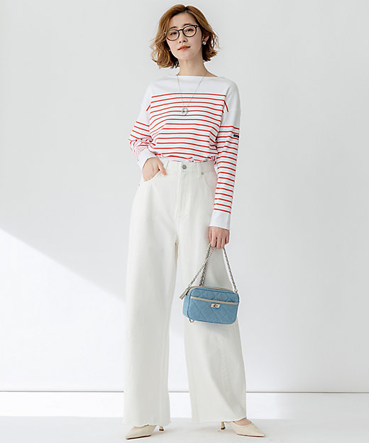 洗える】Armor－lux スムース パネルボーダー カットソー