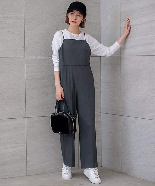 洗える】ドライ2WAYストレッチ サロペット（OPWWCA0223