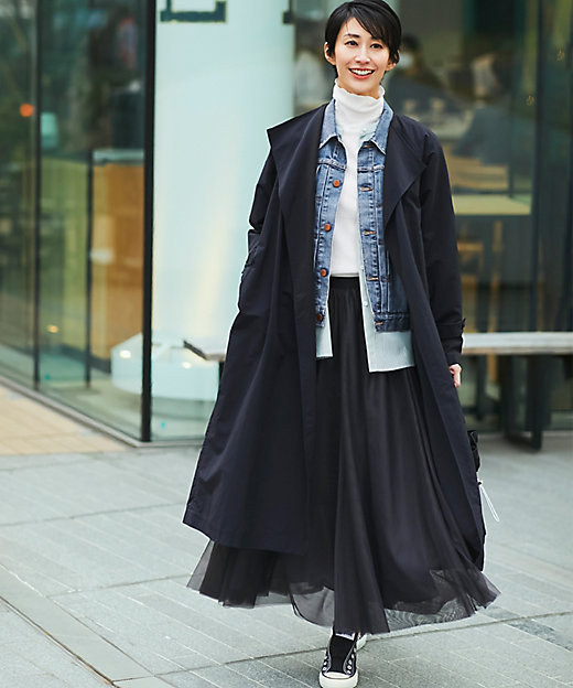 WEB限定／洗える】エアリーチュール スカート