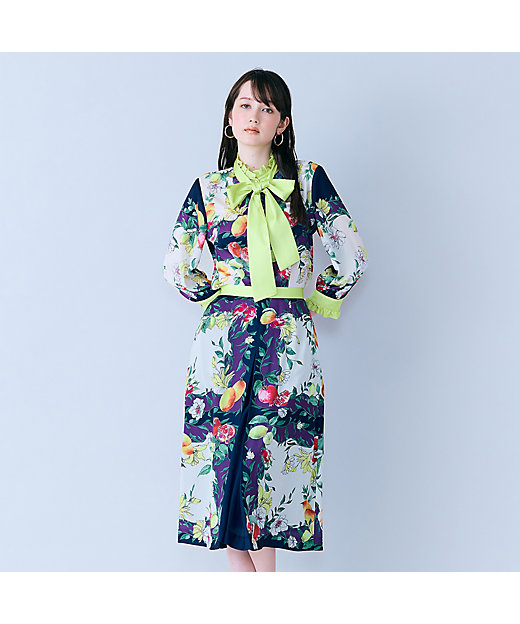 フルーツパネルプリントボックスタックスカート（83042610