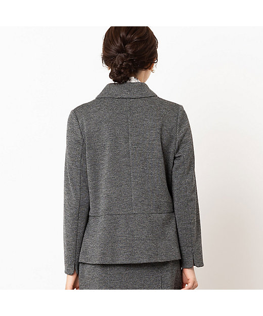 襟取り外し可・セットアップ可】ツイード ジャージージャケット