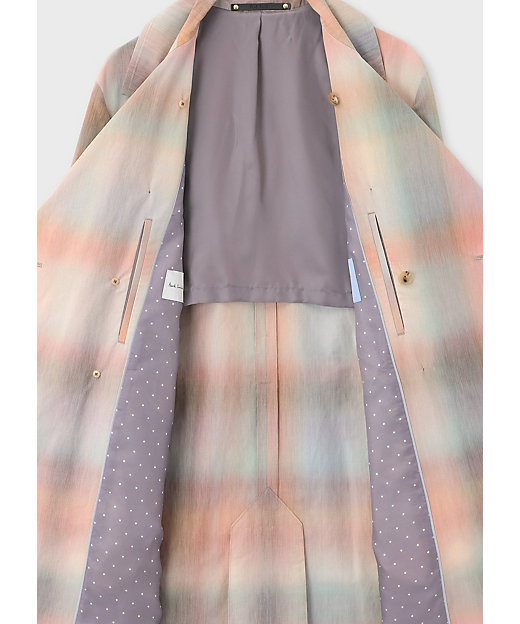 Smith Check” ダブル トレンチコート（153113444Z