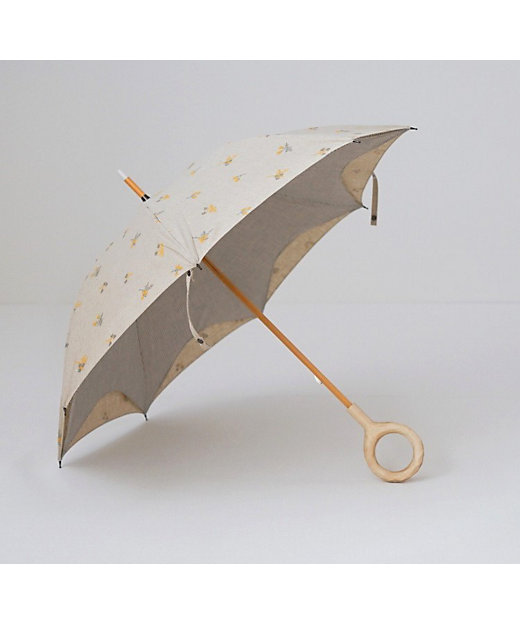 かわず張り・刺繍チェック 晴雨兼用長傘 | 小宮商店/コミヤショウテン