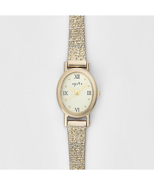 オーバルフェイスウォッチ／ブラウンゴールド | agete/アガット | 三越