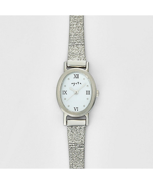 オーバルフェイスウォッチ／シルバー | agete/アガット | 三越伊勢丹