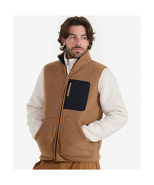 シェルパフリース リバーシブルベスト ／ スタンドジップフリース