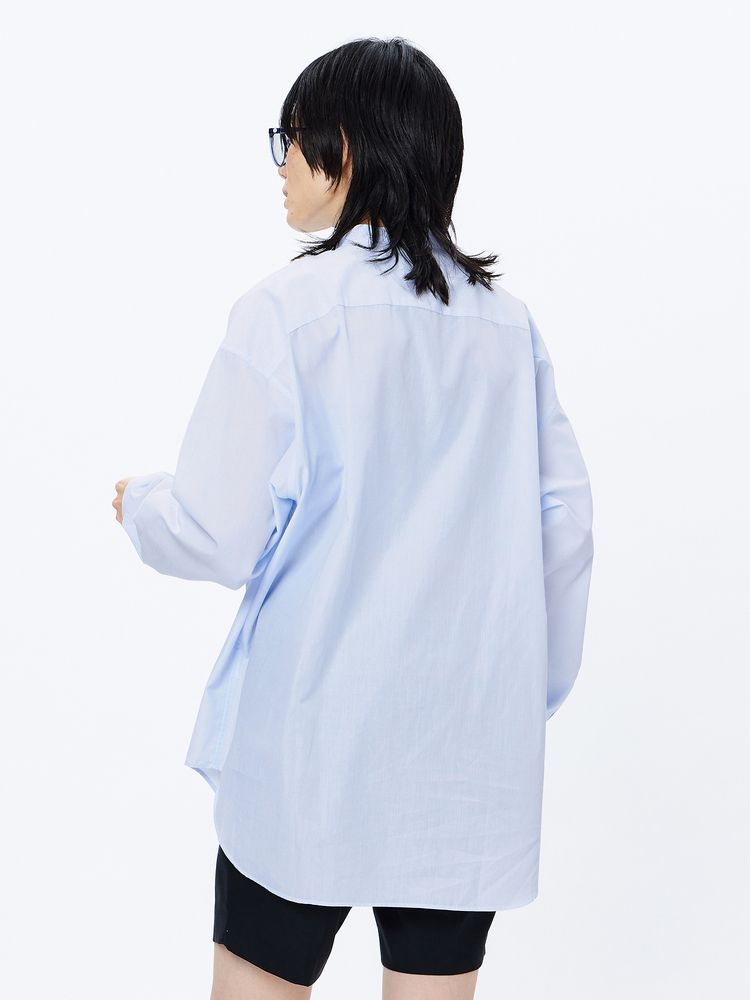 公式】ロングスリーブラミーミックスビッグシャツ（ユニセックス