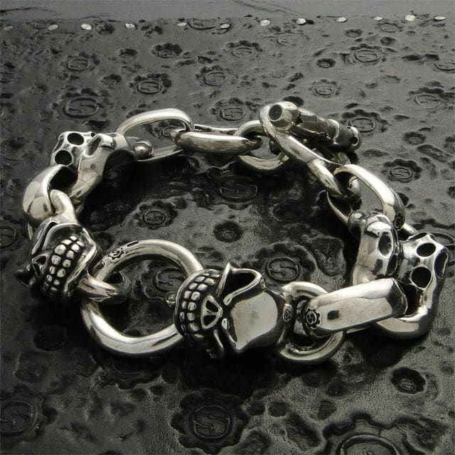 スターリンギア ベーシックリンク w/スカルブレスレット | ジュエリー