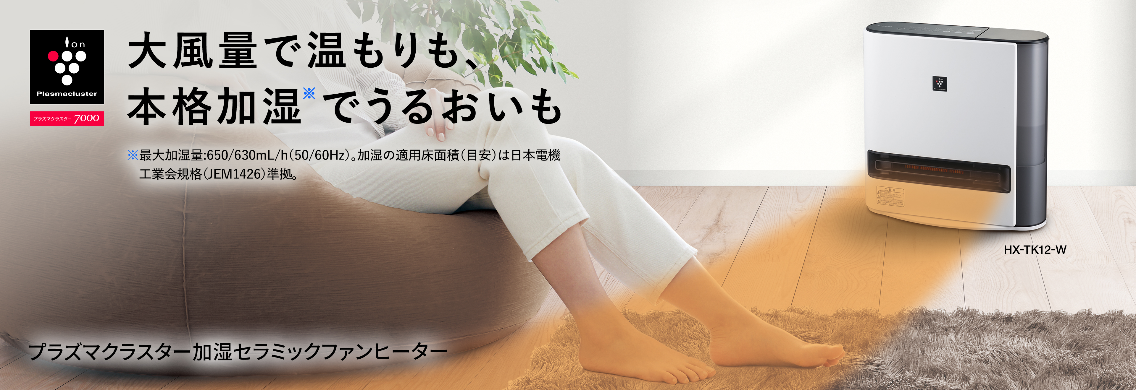 プラズマクラスター電気暖房機：シャープ