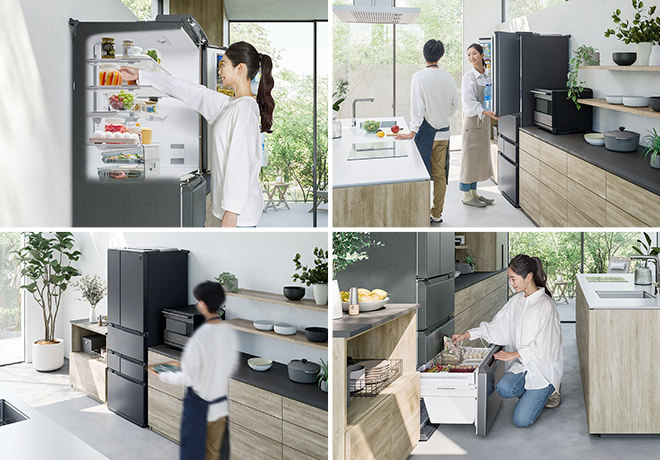 冷蔵庫：シャープ