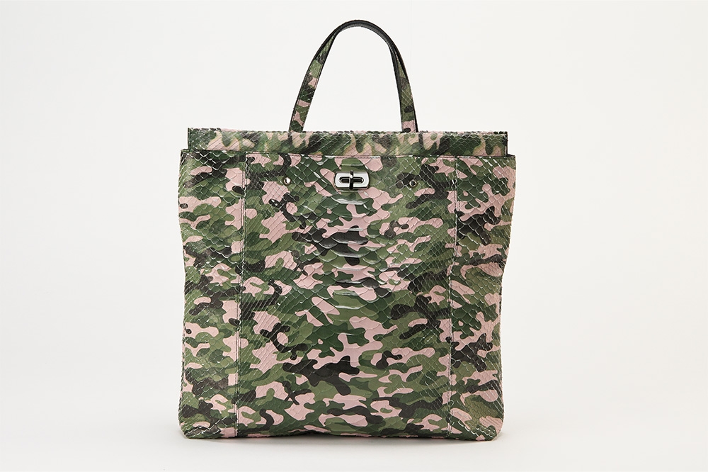 カモフラージュパイソン クラッチ＆トート ｜ エキゾチックレザー