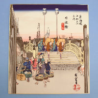 横山大観《緑雨》名画複製画掛け軸 ― 雨に濡れる楓と二羽の雀 – 寿鳳