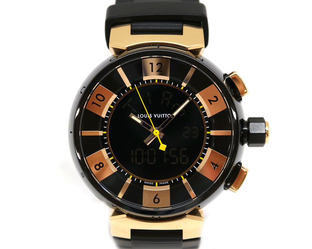 ヴィトンの時計入荷！タンブールインブラックデジタル（Q118N）の機能