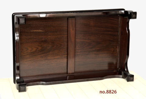 花台: 紫檀 松竹梅彫り 2尺 平台 唐木家具 no.8826 / 唐木家具OSAKA