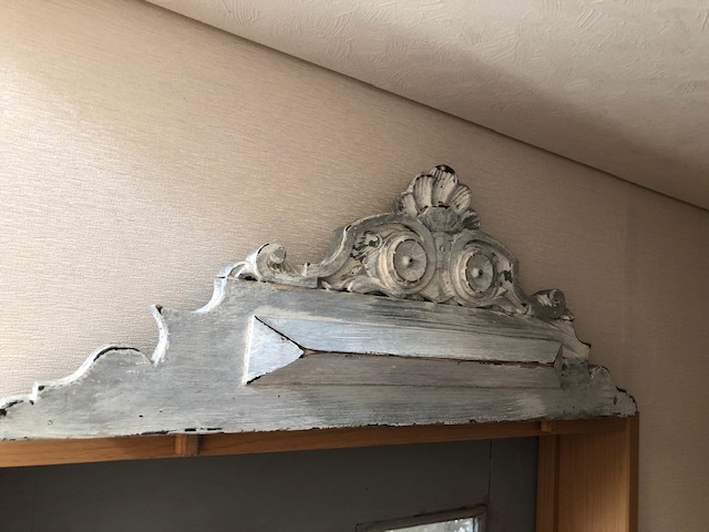 フランスアンティーク,ウォールデコレーション,家具パーツ,シャビー