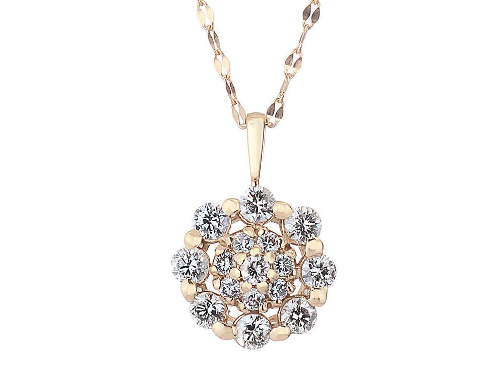 K18 ダイヤモンド ネックレス 最長70センチまで調整可能（D 0.65ct