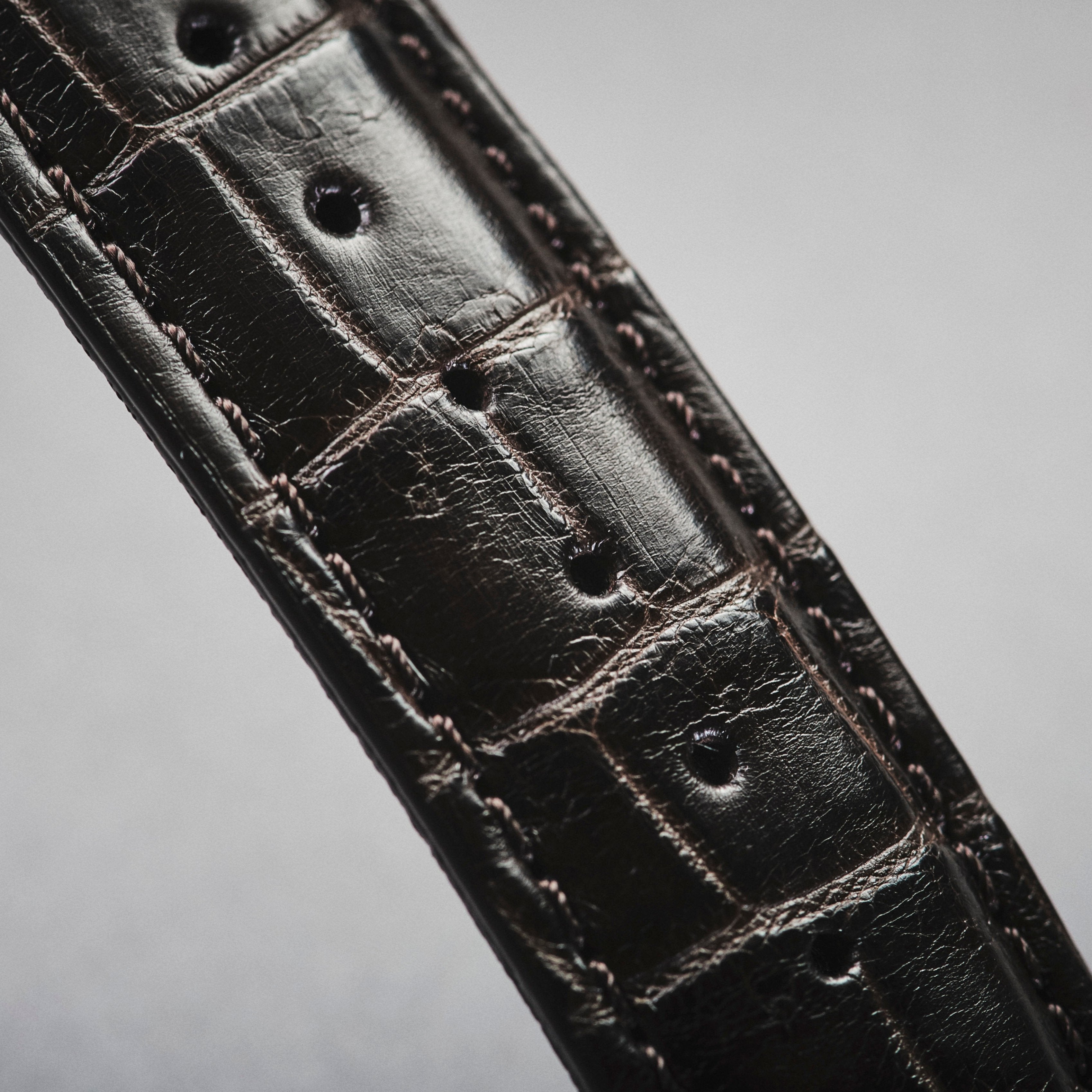 Knot S18-SFC-NV-L 時計ベルト バンド クロコダイル レザー 18mm