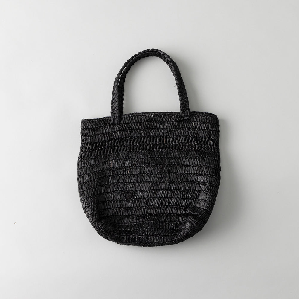 ラフィア ライントートバック 黒 M – kuros.style