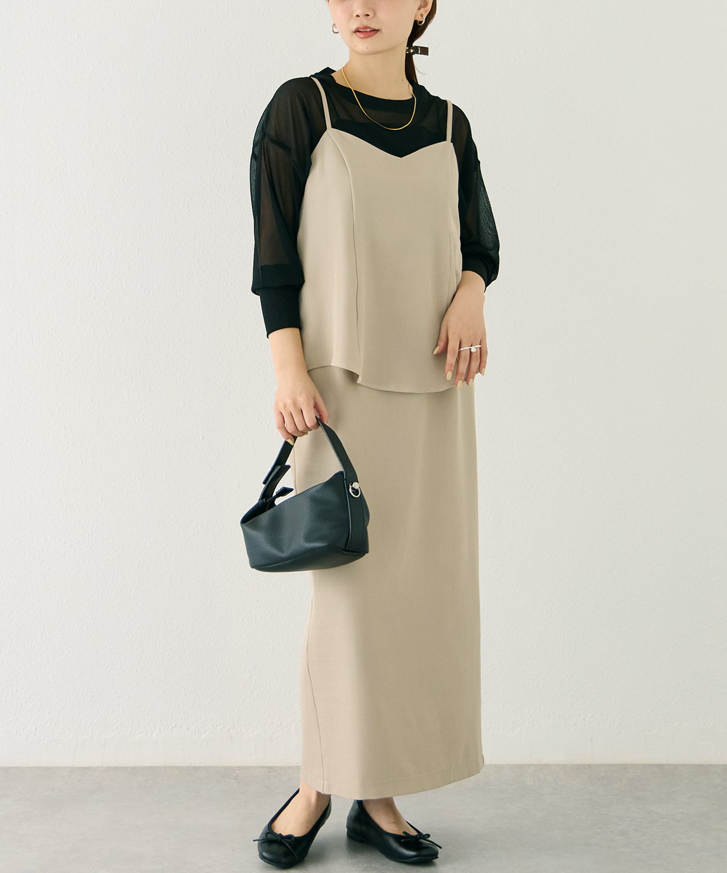 ビスチェスカートセットアップ | ラビアンジェ-⼤きいサイズのレディース服