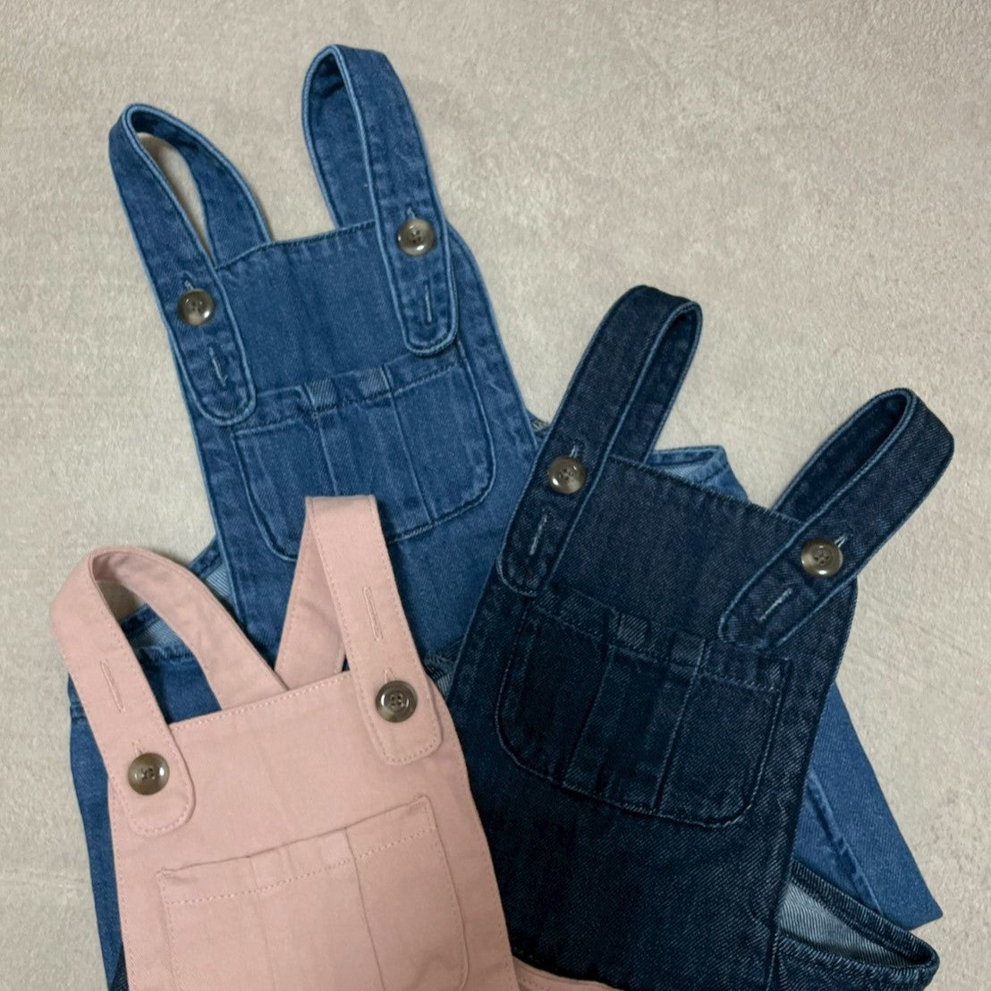 drop1】&pal（アンドパル）2026SS denim salopette blue デニム