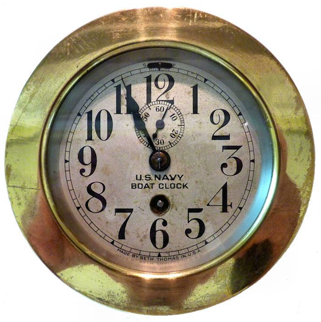 Seth Thomas U.S. Navy Boat Clock 1911 · Digital History 511
