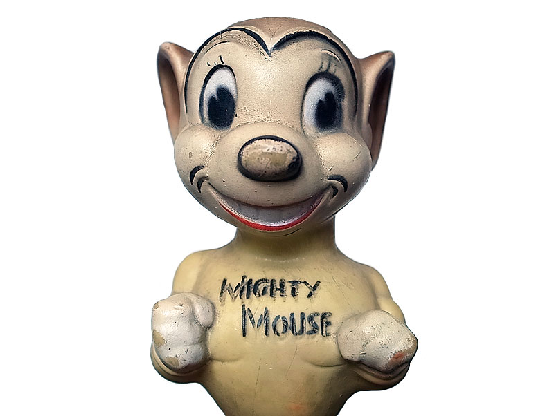 Mighty Mouse Rubber Doll CBS 1955-1967'S マイティ・マウス ラバー
